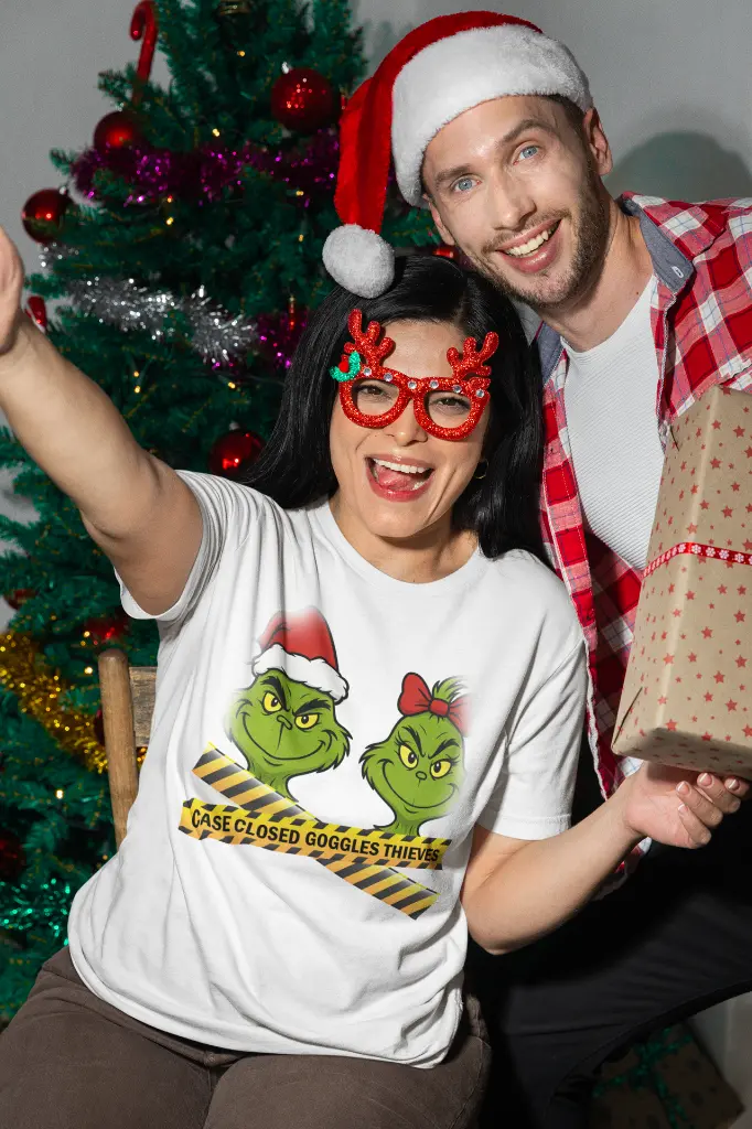 bella-canvas-t-shirt-mockup-featuring-a-cheerful-woman-celebrating-christmas-with-a-friend-m35910.webp