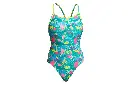 Funkita - Diamond Back One Piece (Girl's) - Prehistoric Party