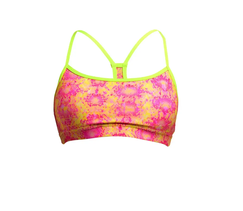 Funkita - Swim Crop Top (Ladies) - Poison Pink