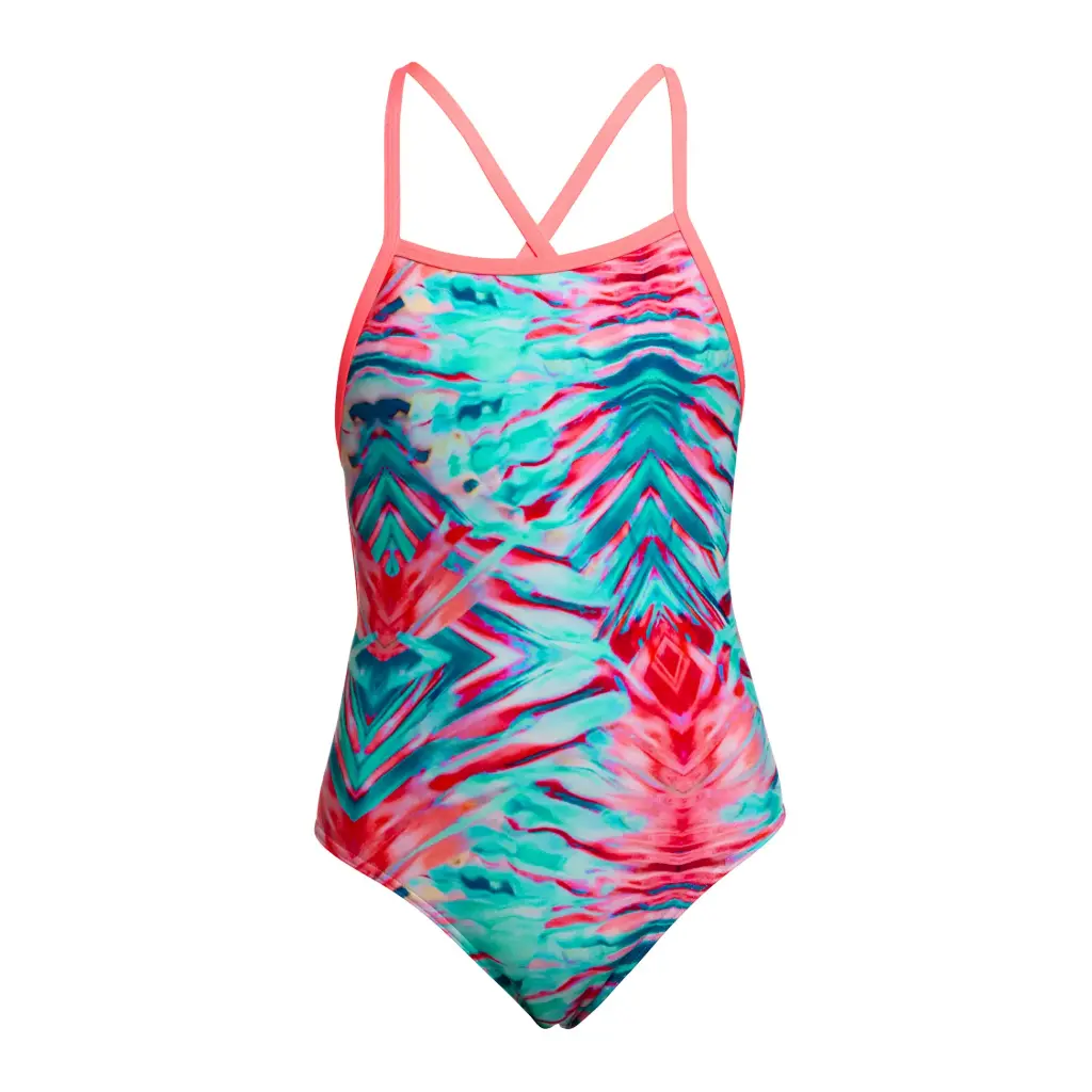 Funkita - Strapped In One Piece (Girl's) - Ripple Reflect