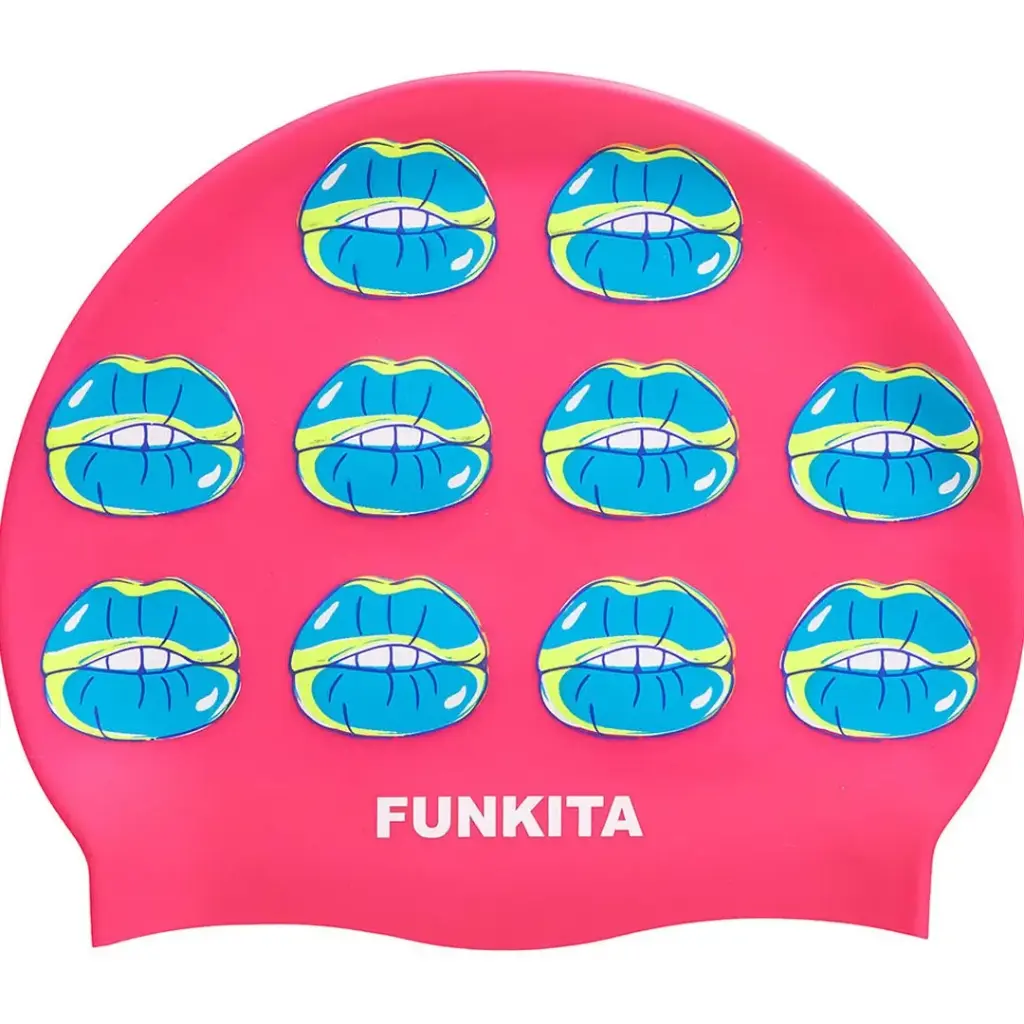 Funkita - Silicone Swimming Cap - Kiss Kiss 