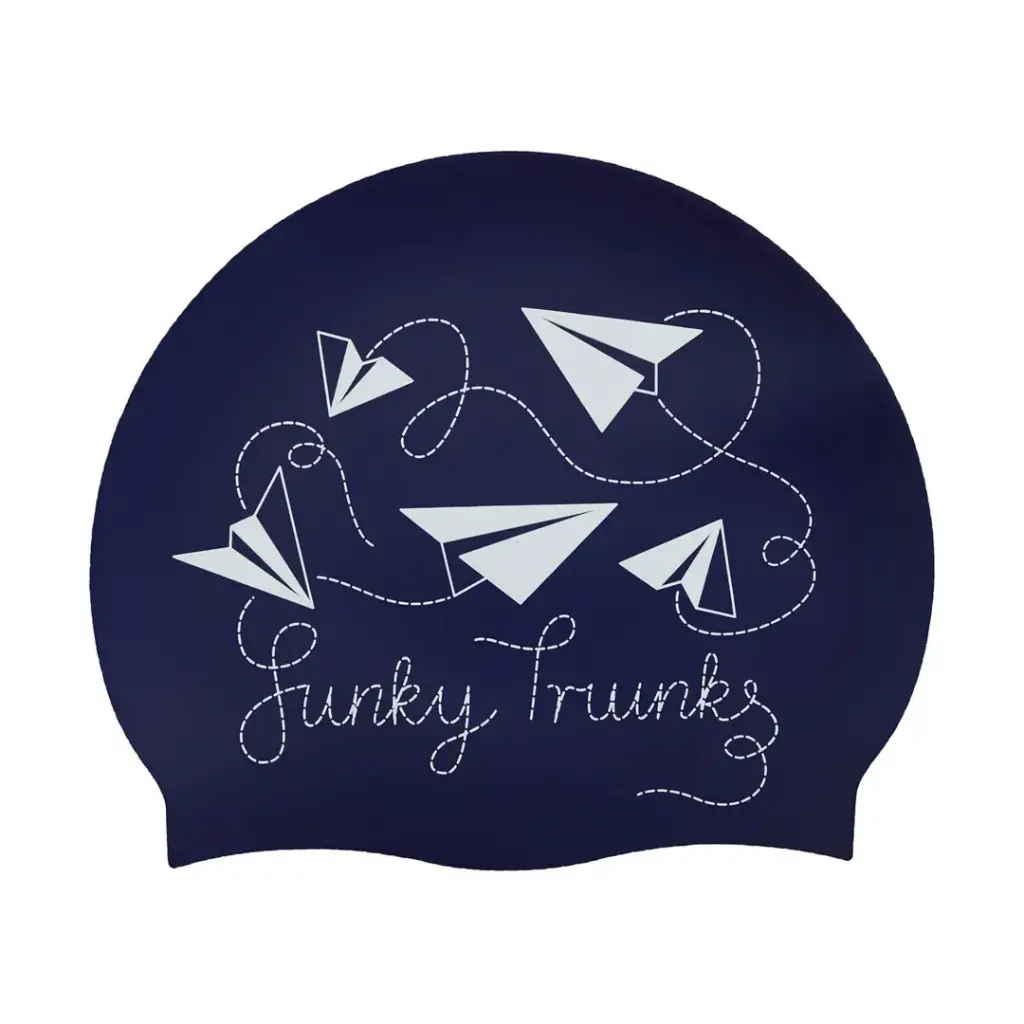 Funky Trunks - Silicone Swimming Cap - Paper Plain