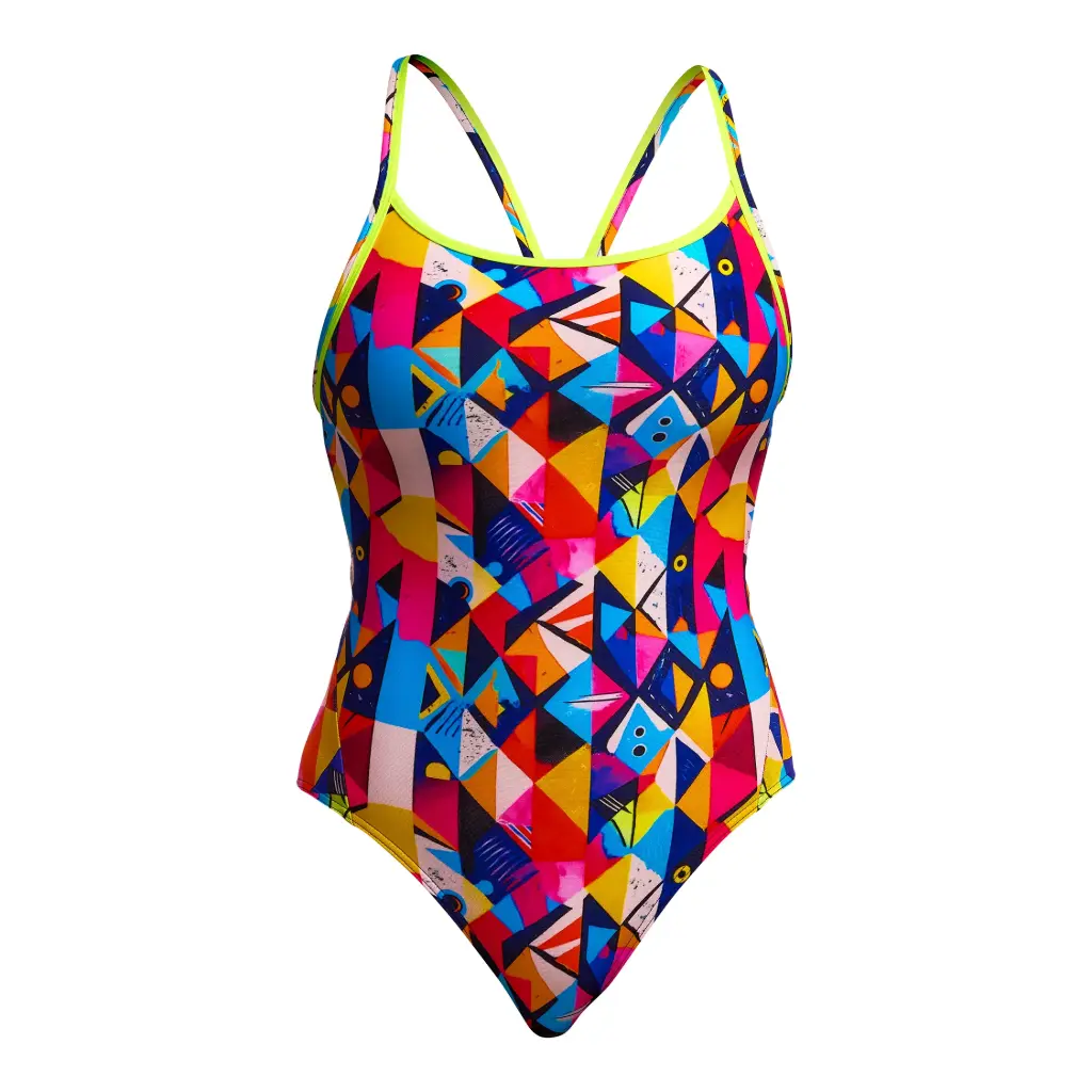Funkita - Diamond Back One Piece (Ladies)- Broken Blox