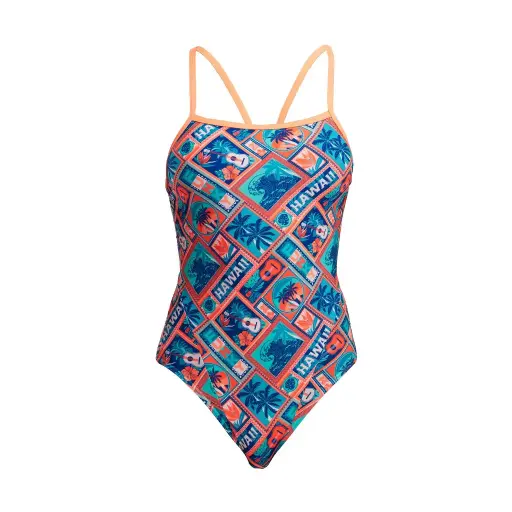 Funkita - Single Strap One Piece (Girl's) - Tiki Tango