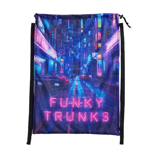 [FTG010A71995] Funky Trunks - Mesh Gear Bag (Accessories) - Cyber City