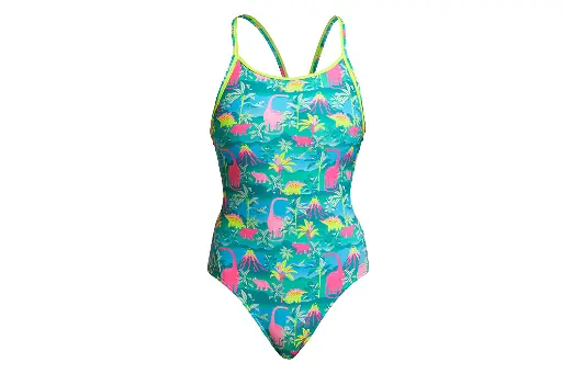 [FS11G7153410] Funkita - Diamond Back One Piece (Girl's) - Prehistoric Party