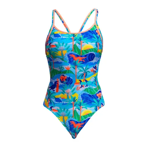 [FKS033L7215206] Funkita - Diamond Back One Piece (Ladies) - Duuude