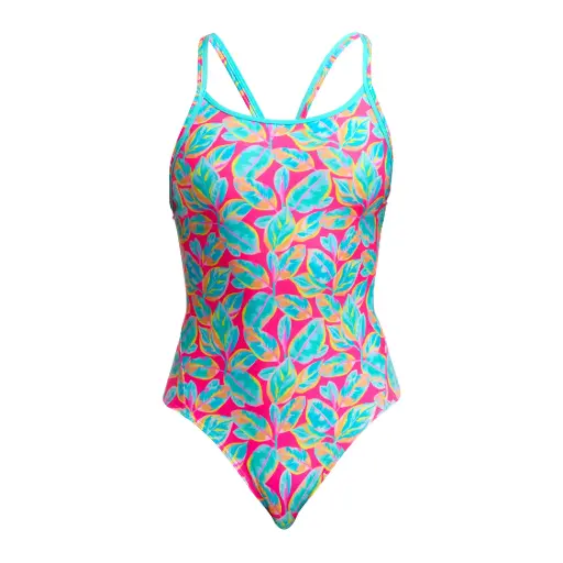 [FKS033L7217006] Funkita - Diamond Back One Piece (Ladies) -  Planted Pink