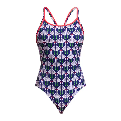 [FKS033L7217406] Funkita - Diamond Back One Piece (Ladies) - Sitting Duck