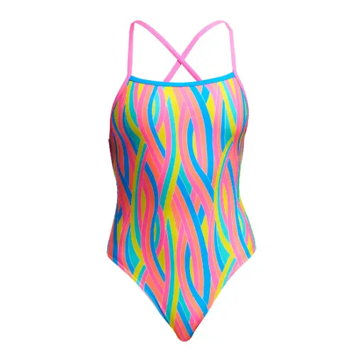 Funkita - Strapped In One Piece (Ladies) - Swirly Straws
