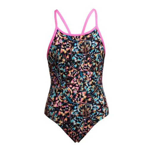 [FKS033G7214910] Funkita - Diamond Back One Piece (Girl's) - Copper Cluster