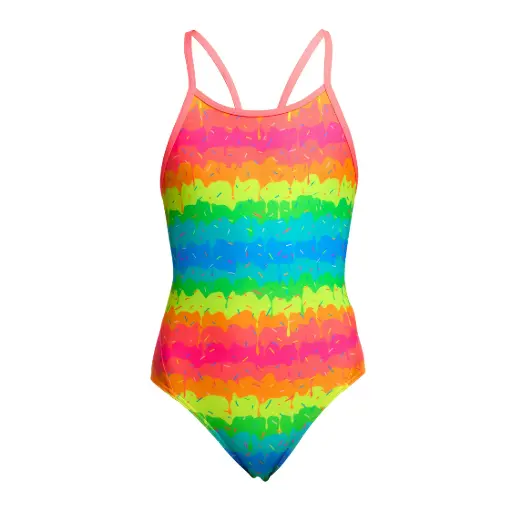 [FKS033G7215408] Funkita - Diamond Back One Piece (Girl's) - Melting Mayhem