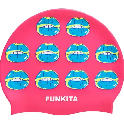 [FS997140900] Funkita - Silicone Swimming Cap - Kiss Kiss 