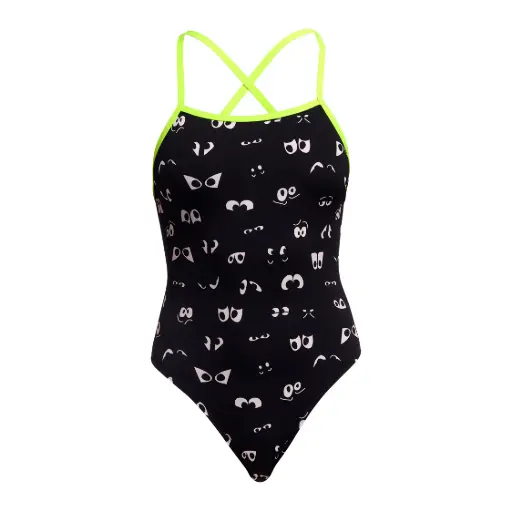 [FKS036L7215710] Funkita -  Tie Me Tight One Piece (Ladies) - Eye Spy