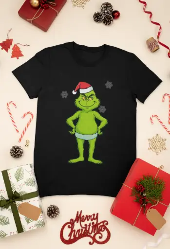 LastOneFast - Santa Grinch Front & Back – Christmas Limited Edition T-Shirt