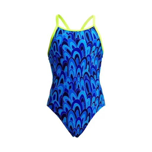 Funkita -  Diamond Back One Piece (Girl's) - Hill Billy Blues