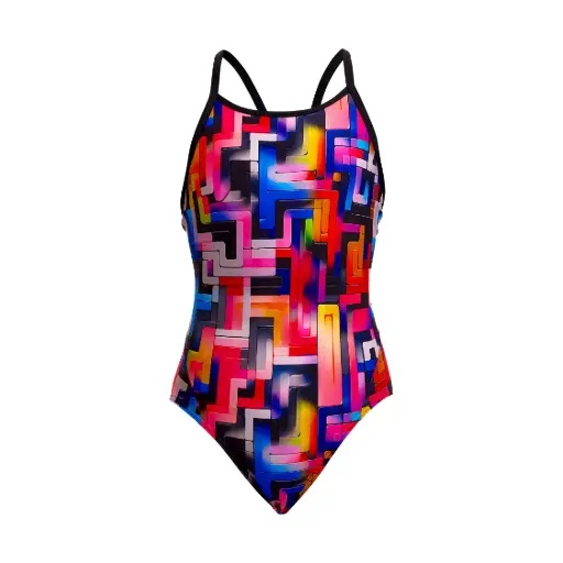 Funkita -  Diamond Back One Piece (Girl's) - Putty Rules