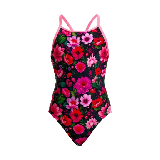 Funkita -  Diamond Back One Piece (Girl's) - Garden Glow