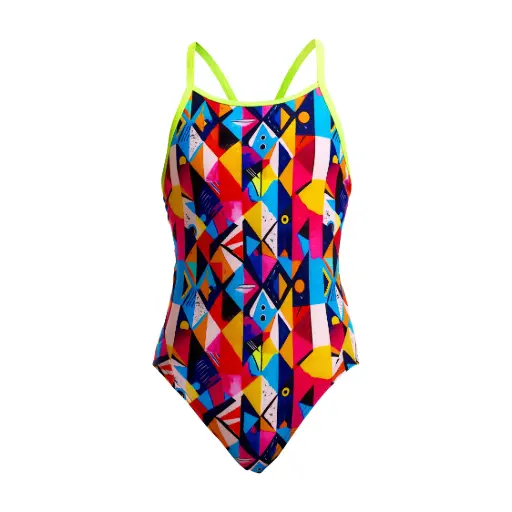 Funkita -  Diamond Back One Piece (Girl's) - Broken Blox